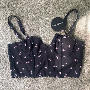 Corset crop top. Never been worn.